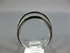 ESTATE .20CT DIAMOND 18KT WHITE GOLD CLASSIC OPEN THREE ROW FUN RING