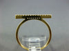 ESTATE .09CT DIAMOND 18KT YELLOW GOLD 3D CLASSIC 2mm BAR FUN RING