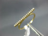 ESTATE .09CT DIAMOND 18KT YELLOW GOLD 3D CLASSIC 2mm BAR FUN RING