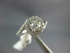 GIA LARGE 1.51CT DIAMOND 14KT WHITE GOLD 3D CLASSIC ROUND SWIRL ENGAGEMENT RING