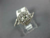 GIA LARGE 1.51CT DIAMOND 14KT WHITE GOLD 3D CLASSIC ROUND SWIRL ENGAGEMENT RING