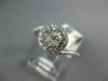 GIA LARGE 1.51CT DIAMOND 14KT WHITE GOLD 3D CLASSIC ROUND SWIRL ENGAGEMENT RING
