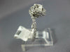 GIA LARGE 1.51CT DIAMOND 14KT WHITE GOLD 3D CLASSIC ROUND SWIRL ENGAGEMENT RING