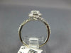 GIA LARGE 1.51CT DIAMOND 14KT WHITE GOLD 3D CLASSIC ROUND SWIRL ENGAGEMENT RING