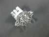 GIA LARGE 1.69CT DIAMOND 14KT WHITE GOLD 3D CUSHION & ROUND HALO ENGAGEMENT RING