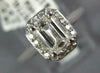 GIA LARGE 1.50CT DIAMOND 14K WHITE GOLD EMERALD CUT OCTAGON HALO ENGAGEMENT RING