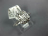 GIA LARGE 1.50CT DIAMOND 14K WHITE GOLD EMERALD CUT OCTAGON HALO ENGAGEMENT RING