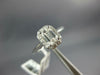 GIA LARGE 1.50CT DIAMOND 14K WHITE GOLD EMERALD CUT OCTAGON HALO ENGAGEMENT RING