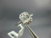 GIA LARGE 1.50CT DIAMOND 14K WHITE GOLD EMERALD CUT OCTAGON HALO ENGAGEMENT RING