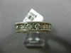 ESTATE 1.0CT DIAMOND 14KT WHITE GOLD 3D CHANNEL SEMI ETERNITY ANNIVERSARY RING