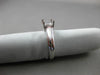 ESTATE 14KT WHITE GOLD 3D CLASSIC SEMI MOUNT SOLITAIRE ENGAGEMENT RING #25990