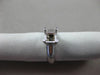 ESTATE 14KT WHITE GOLD 3D CLASSIC SEMI MOUNT SOLITAIRE ENGAGEMENT RING #25990
