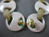 ESTATE 2.20CT DIAMOND 18KT YELLOW GOLD 3D ENAMEL CIRCULAR ITALIAN LINK BRACELET
