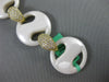 ESTATE 2.20CT DIAMOND 18KT YELLOW GOLD 3D ENAMEL CIRCULAR ITALIAN LINK BRACELET