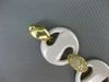 ESTATE 2.20CT DIAMOND 18KT YELLOW GOLD 3D ENAMEL CIRCULAR ITALIAN LINK BRACELET