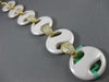 ESTATE 2.20CT DIAMOND 18KT YELLOW GOLD 3D ENAMEL CIRCULAR ITALIAN LINK BRACELET