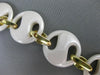 ESTATE 2.20CT DIAMOND 18KT YELLOW GOLD 3D ENAMEL CIRCULAR ITALIAN LINK BRACELET