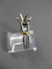 ESTATE .46CT DIAMOND 18KT WHITE GOLD & PLATINUM SEMI MOUNT ENGAGEMENT RING #144