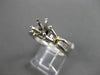 ESTATE .46CT DIAMOND 18KT WHITE GOLD & PLATINUM SEMI MOUNT ENGAGEMENT RING #144