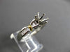 ESTATE .46CT DIAMOND 18KT WHITE GOLD & PLATINUM SEMI MOUNT ENGAGEMENT RING #144