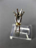 ESTATE .46CT DIAMOND 18KT WHITE GOLD & PLATINUM SEMI MOUNT ENGAGEMENT RING #144
