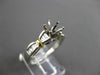 ESTATE .46CT DIAMOND 18KT WHITE GOLD & PLATINUM SEMI MOUNT ENGAGEMENT RING #144