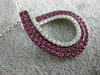 1.47CT DIAMOND & PINK SAPPHIRE 18K WHITE GOLD 3D SEMI INFINITY TEAR DROP PENDANT