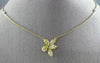 1.57CT WHITE & FANCY YELLOW DIAMOND 18KT 2 TONE GOLD FLOWER BY THE YARD NECKLACE
