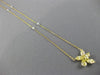 1.57CT WHITE & FANCY YELLOW DIAMOND 18KT 2 TONE GOLD FLOWER BY THE YARD NECKLACE
