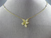 1.57CT WHITE & FANCY YELLOW DIAMOND 18KT 2 TONE GOLD FLOWER BY THE YARD NECKLACE