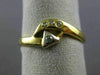 ESTATE .08CT DIAMOND 18KT WHITE YELLOW GOLD ETOILE FRIENDSHIP PROMISE RING 23961