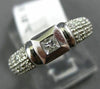 ESTATE .21CT ROUND & PRINCESS DIAMOND 18KT WHITE GOLD SEMI ETERNITY PROMISE RING