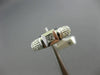 ESTATE .21CT ROUND & PRINCESS DIAMOND 18KT WHITE GOLD SEMI ETERNITY PROMISE RING