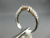 ESTATE .21CT ROUND & PRINCESS DIAMOND 18KT WHITE GOLD SEMI ETERNITY PROMISE RING