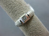 ESTATE .21CT ROUND & PRINCESS DIAMOND 18KT WHITE GOLD SEMI ETERNITY PROMISE RING