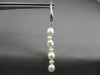 ESTATE LONG SOUTH SEA PEARL 14K WHITE GOLD 3D LEVER BACK HANGING EARRINGS #26311