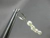 ESTATE LONG SOUTH SEA PEARL 14K WHITE GOLD 3D LEVER BACK HANGING EARRINGS #26311