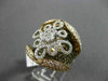 ESTATE LARGE 3.64CT FANCY YELLOW & WHITE DIAMOND 18KT WHITE & ROSE GOLD 3D RING