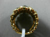 ESTATE LARGE 1.59CT DIAMOND & AAA ORANGE SAPPHIRE 18K 2 TONE GOLD 3D WAVE RING