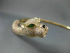 EXTRA LARGE 25.87CT PINK DIAMOND & EMERALD 18KT ROSE GOLD HAPPY TIGER NECKLACE
