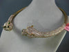 EXTRA LARGE 25.87CT PINK DIAMOND & EMERALD 18KT ROSE GOLD HAPPY TIGER NECKLACE