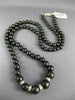 LARGE 197.34CT WHITE & RAW BLACK DIAMOND 18KT WHITE GOLD 3D GRADUATING NECKLACE