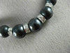 LARGE 197.34CT WHITE & RAW BLACK DIAMOND 18KT WHITE GOLD 3D GRADUATING NECKLACE