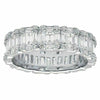 ESTATE WIDE 2.58CT DIAMOND 18K WHITE GOLD 3D INVISIBLE ETERNITY ANNIVERSARY RING