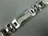 WIDE & LONG 2.50CT DIAMOND 14KT WHITE GOLD 3D PRINCESS INVISIBLE MENS BRACELET