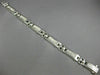 WIDE & LONG 2.50CT DIAMOND 14KT WHITE GOLD 3D PRINCESS INVISIBLE MENS BRACELET