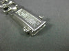 WIDE & LONG 2.50CT DIAMOND 14KT WHITE GOLD 3D PRINCESS INVISIBLE MENS BRACELET