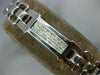 WIDE & LONG 2.50CT DIAMOND 14KT WHITE GOLD 3D PRINCESS INVISIBLE MENS BRACELET