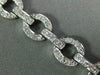 ESTATE WIDE 2.46CT DIAMOND 18K WHITE GOLD CLASSIC CIRCLE OF LIFE TENNIS BRACELET