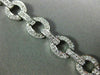 ESTATE WIDE 2.46CT DIAMOND 18K WHITE GOLD CLASSIC CIRCLE OF LIFE TENNIS BRACELET
